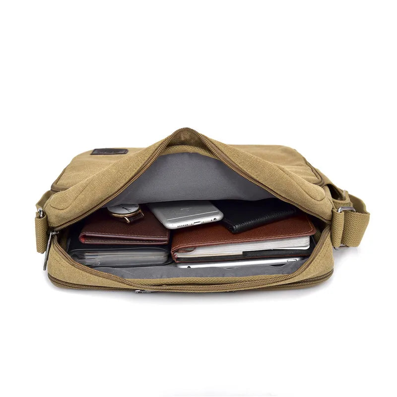 Herren-Canvas-Umhängetasche – Multifunktionale und hochwertige Schultertasche