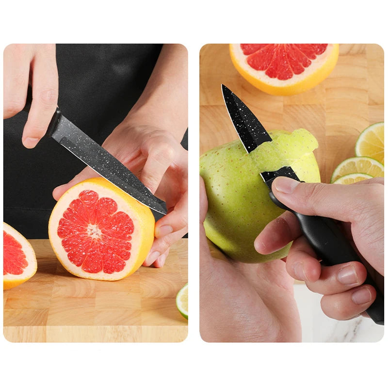 18-teiliges Messerset aus Hochkarbon-Edelstahl