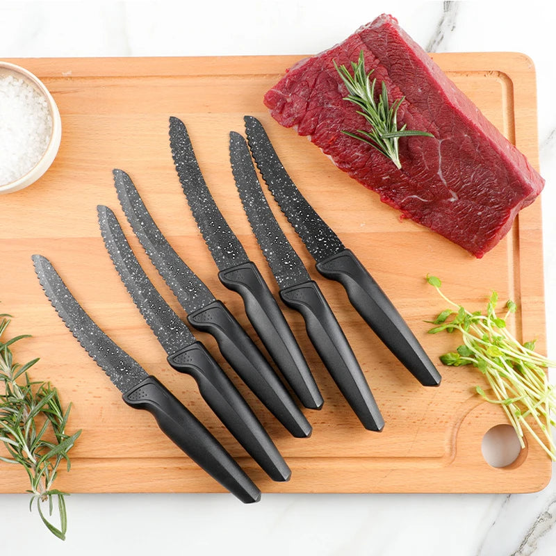 18-teiliges Messerset aus Hochkarbon-Edelstahl