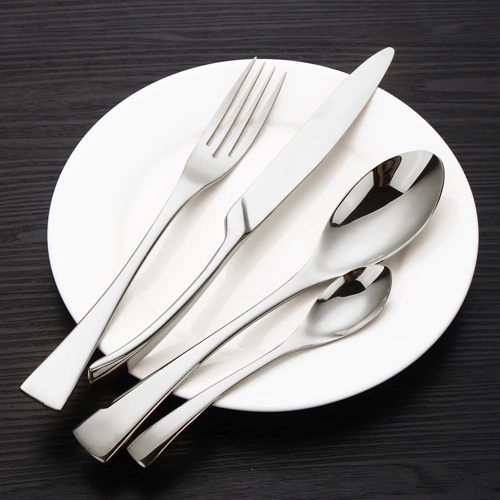 20-teiliges Edelstahl-Besteckset – Elegantes Tafelbesteck mit Messer, Gabel und Löffel in Spiegeloptik