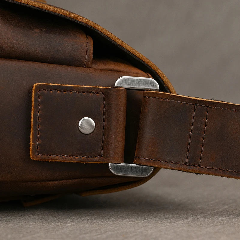 Vintage Leder Aktentasche für Herren - Perfekt für Büro und Alltag