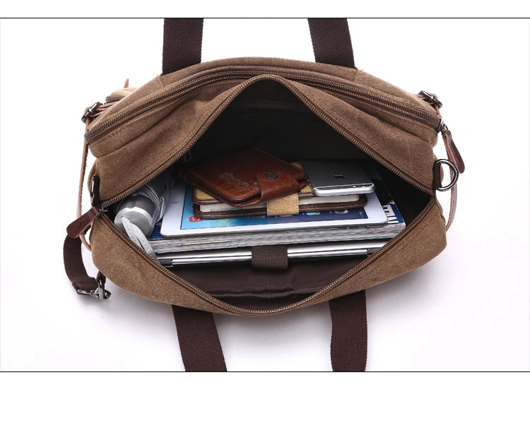 Herren-Aktentasche mit großer Kapazität – Multifunktionale Reisetasche und Umhängetasche