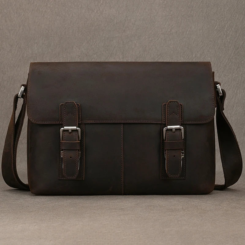 Vintage Leder Aktentasche für Herren - Perfekt für Büro und Alltag