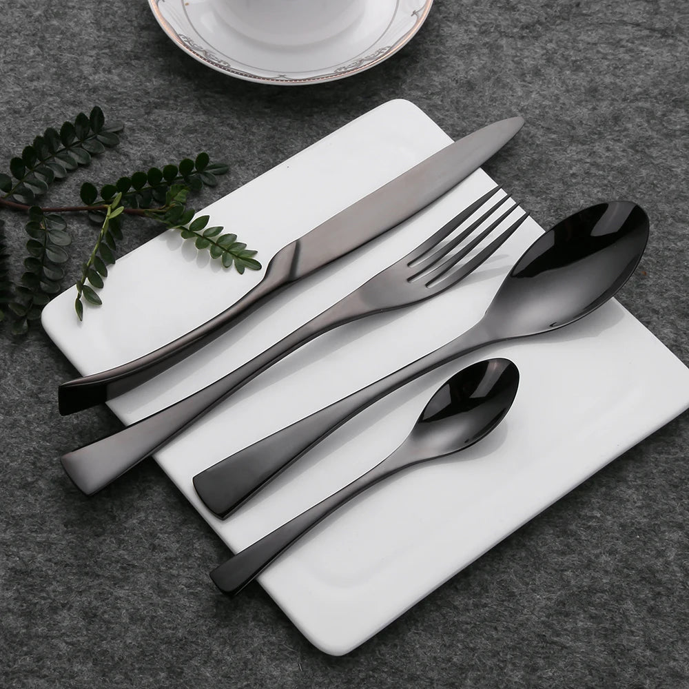 20-teiliges Edelstahl-Besteckset – Elegantes Tafelbesteck mit Messer, Gabel und Löffel in Spiegeloptik