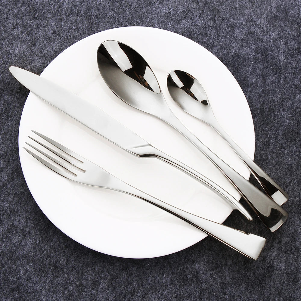 20-teiliges Edelstahl-Besteckset – Elegantes Tafelbesteck mit Messer, Gabel und Löffel in Spiegeloptik