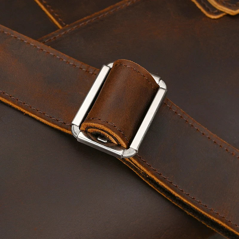 Vintage Leder Aktentasche für Herren - Perfekt für Büro und Alltag