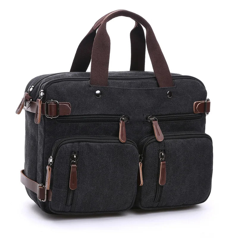 Herren-Aktentasche mit großer Kapazität – Multifunktionale Reisetasche und Umhängetasche