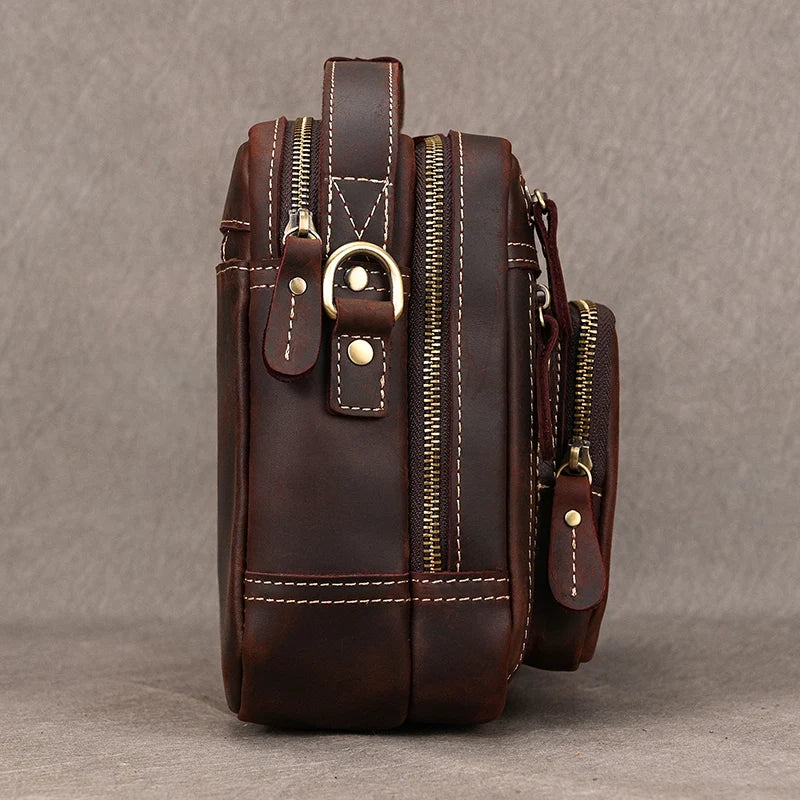 Vintage Leder Aktentasche für Herren - Perfekt für Büro und Alltag