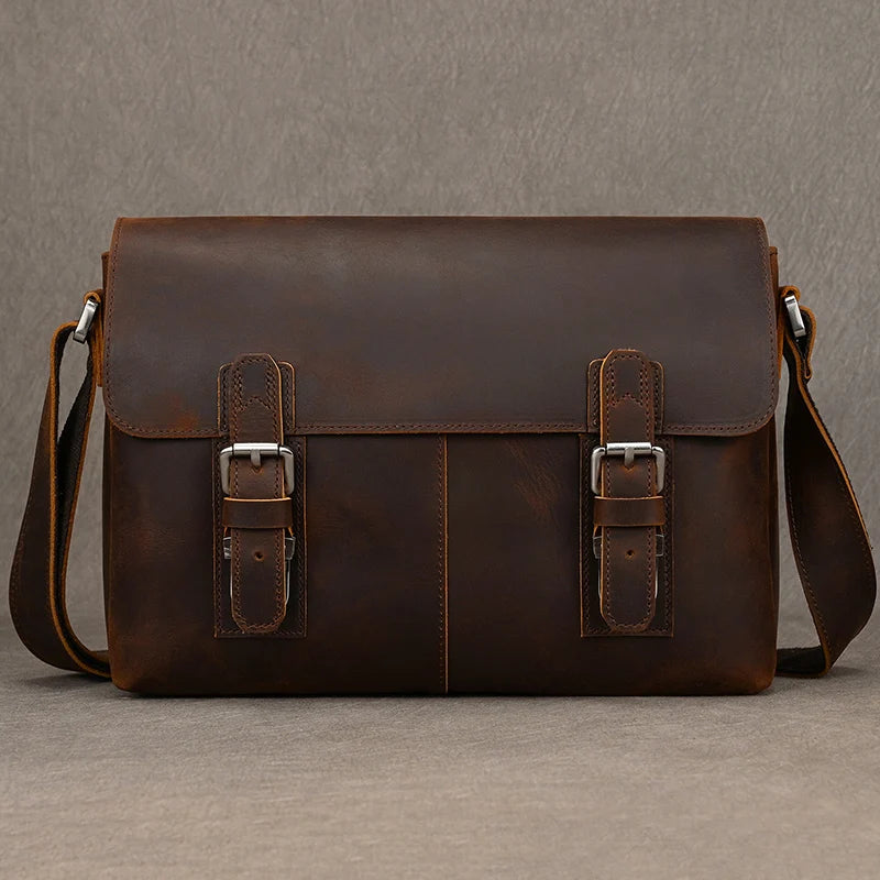 Vintage Leder Aktentasche für Herren - Perfekt für Büro und Alltag
