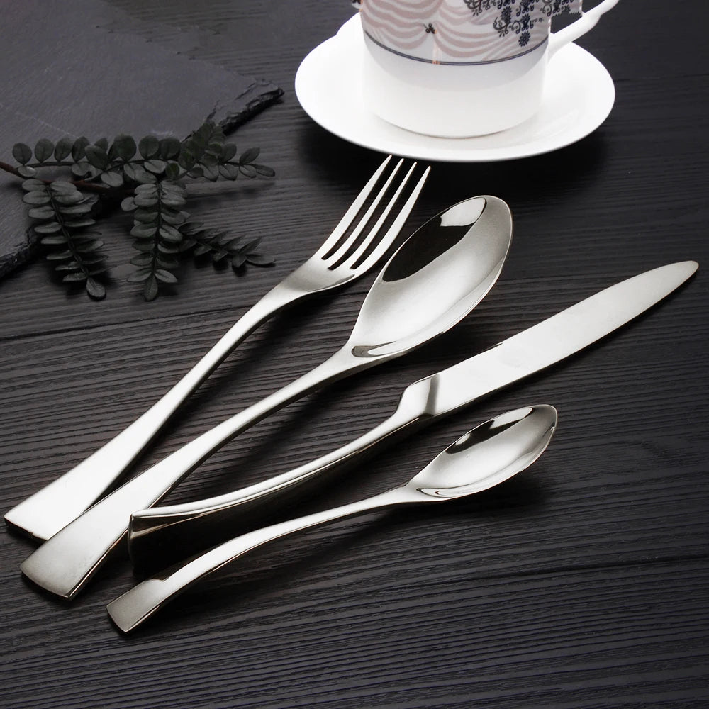20-teiliges Edelstahl-Besteckset – Elegantes Tafelbesteck mit Messer, Gabel und Löffel in Spiegeloptik