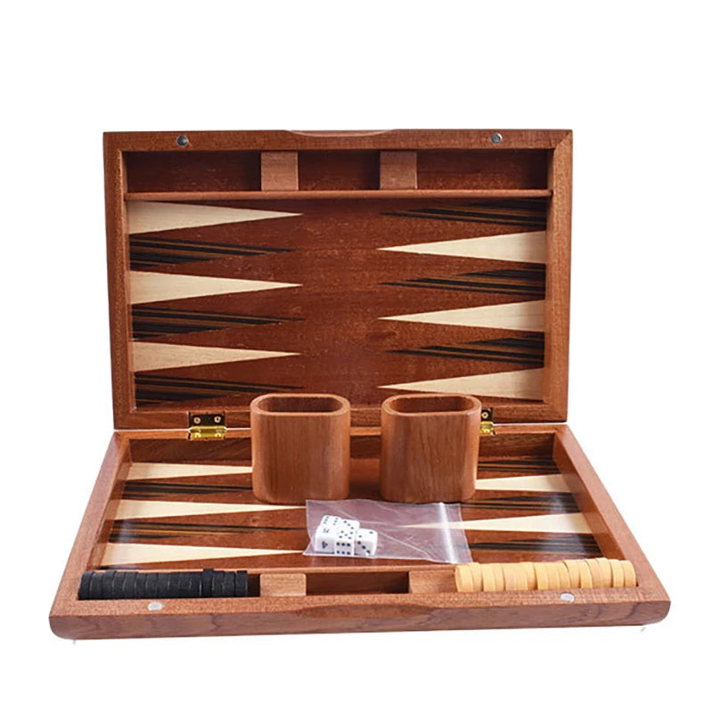 Luxuriöses Backgammon-Set aus Holz – Handgefertigtes Brettspiel
