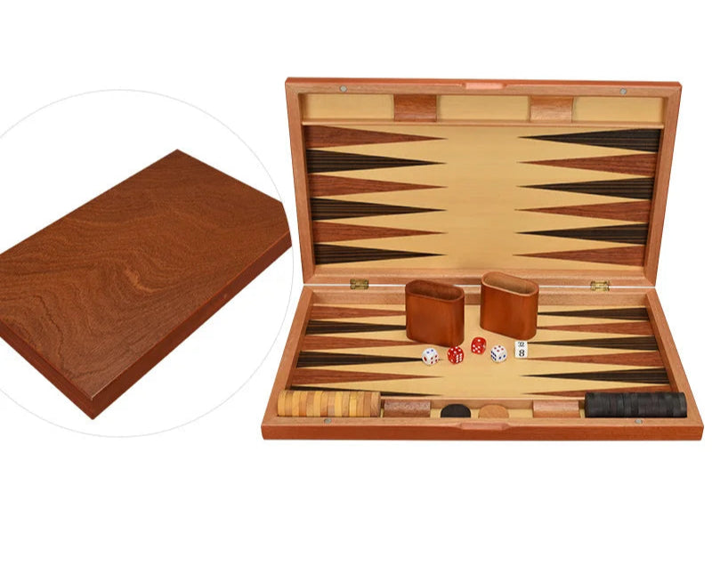 Luxuriöses Backgammon-Set aus Holz – Handgefertigtes Brettspiel