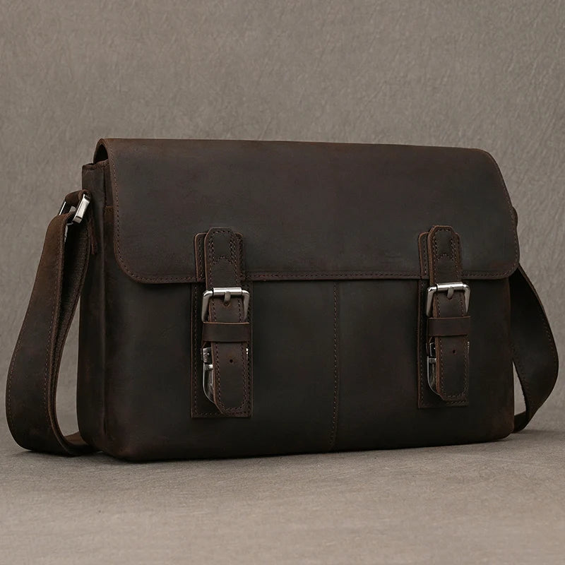 Vintage Leder Aktentasche für Herren - Perfekt für Büro und Alltag