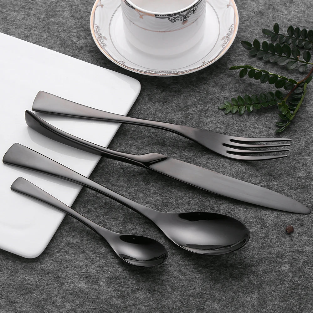 20-teiliges Edelstahl-Besteckset – Elegantes Tafelbesteck mit Messer, Gabel und Löffel in Spiegeloptik