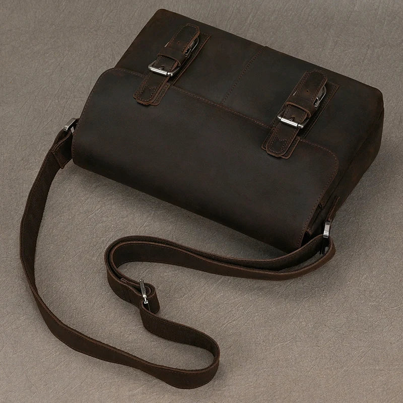 Vintage Leder Aktentasche für Herren - Perfekt für Büro und Alltag