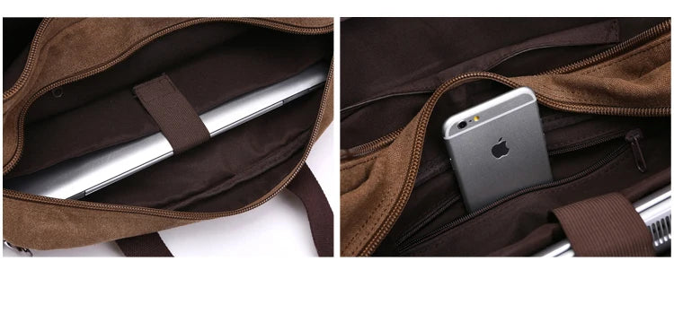 Herren-Aktentasche mit großer Kapazität – Multifunktionale Reisetasche und Umhängetasche
