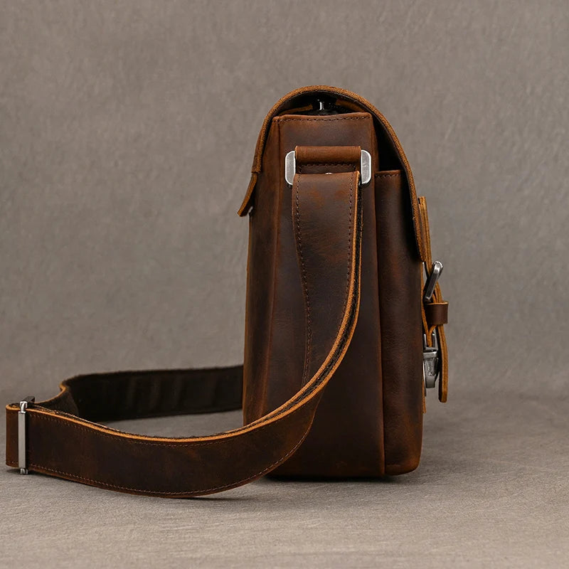 Vintage Leder Aktentasche für Herren - Perfekt für Büro und Alltag