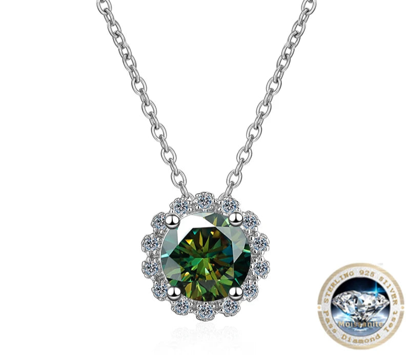 1ct Moissanite Halskette