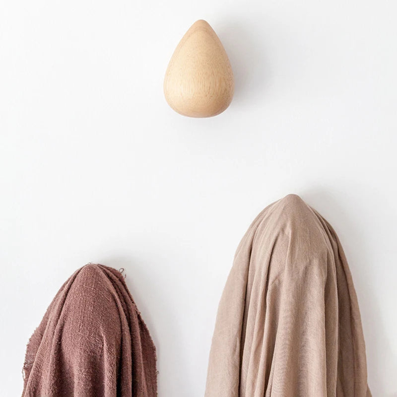 8er Set Holz-Wandhaken