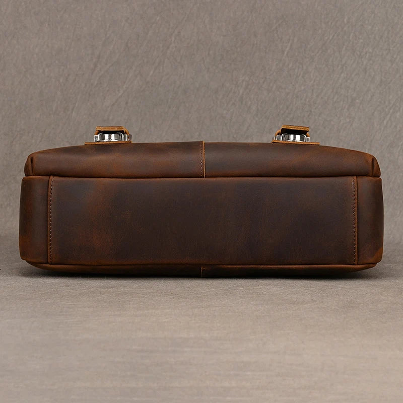 Vintage Leder Aktentasche für Herren - Perfekt für Büro und Alltag