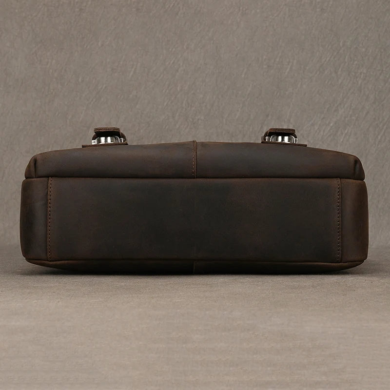Vintage Leder Aktentasche für Herren - Perfekt für Büro und Alltag