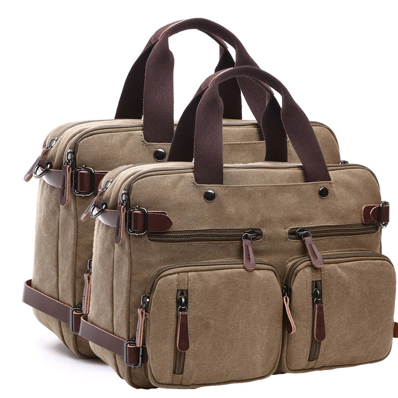 Herren-Aktentasche mit großer Kapazität – Multifunktionale Reisetasche und Umhängetasche