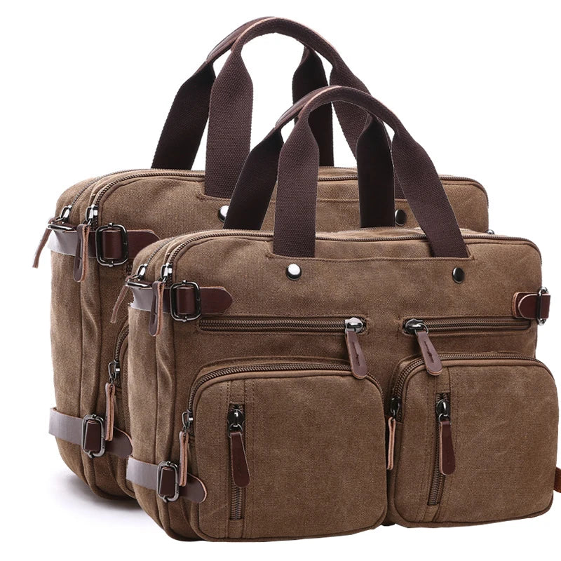 Herren-Aktentasche mit großer Kapazität – Multifunktionale Reisetasche und Umhängetasche