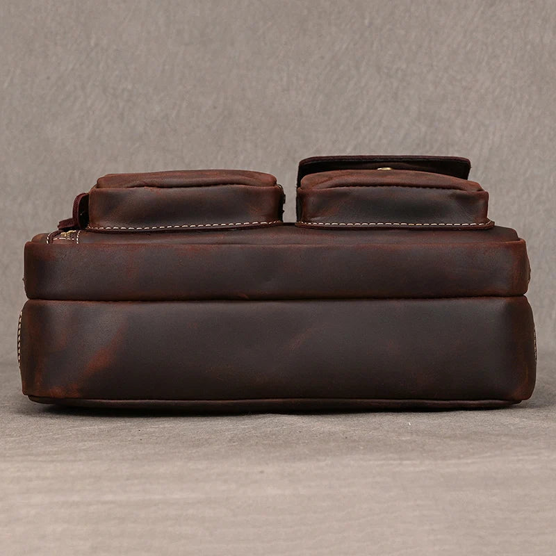 Vintage Leder Aktentasche für Herren - Perfekt für Büro und Alltag