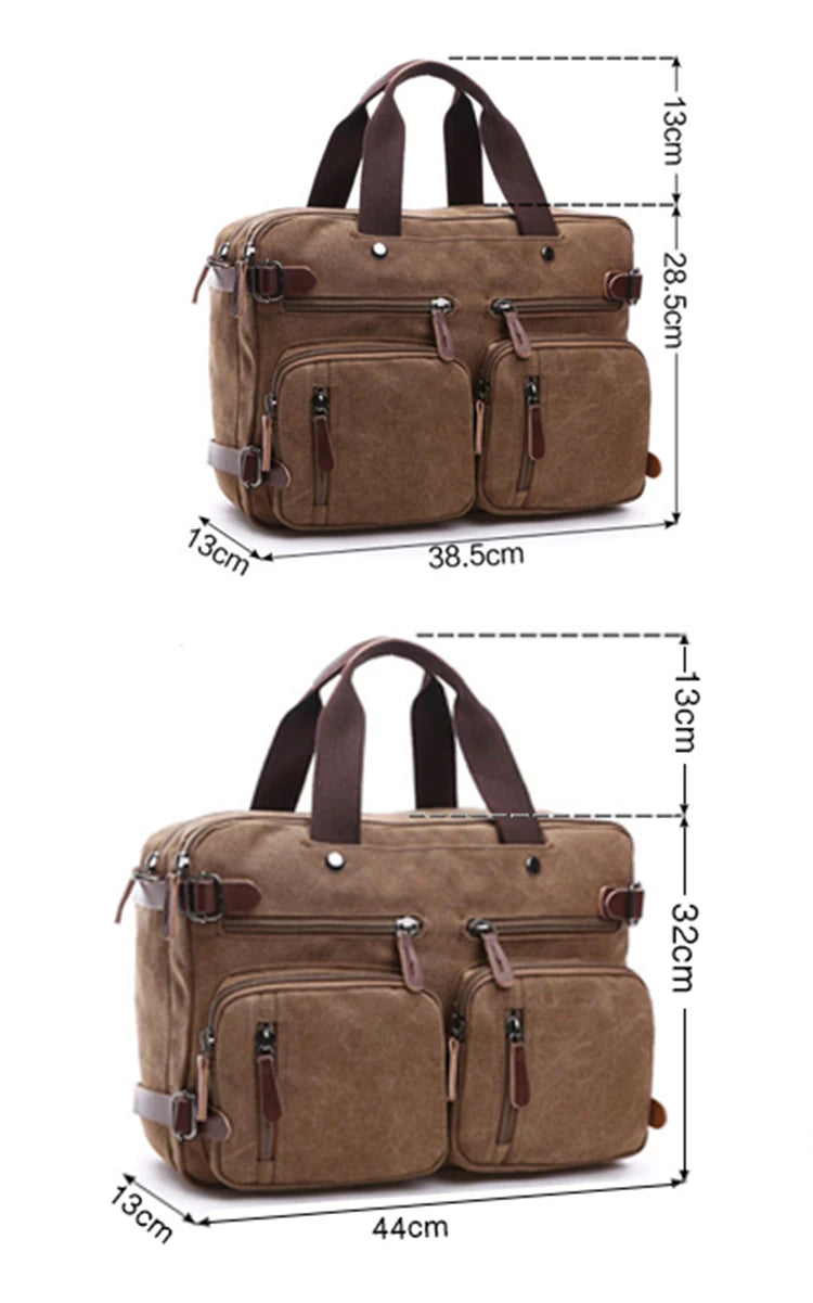 Herren-Aktentasche mit großer Kapazität – Multifunktionale Reisetasche und Umhängetasche