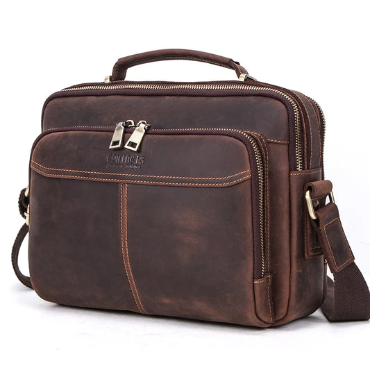 Vintage Leder-Umhängetasche für Herren