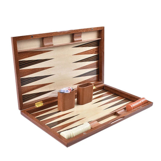 Luxuriöses Backgammon-Set aus Holz – Handgefertigtes Brettspiel