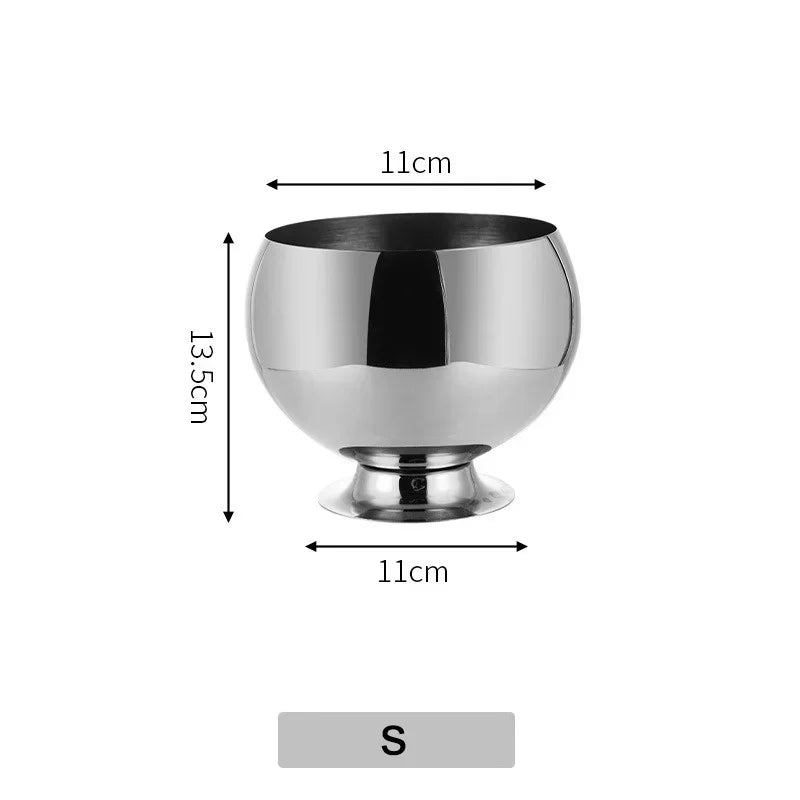 Edelstahl-Eiskübel mit Standfuß