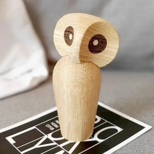 Eulenfigur aus Holz – Kreatives Geschenk und stilvolle Dekoration